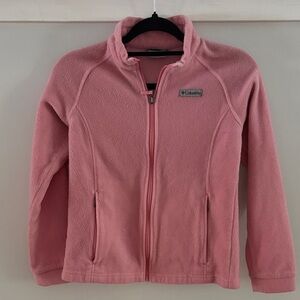 Columbia Pink Zip-Up Fleece Jacket